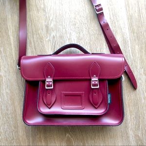 Oxblood Red Leather Satchel